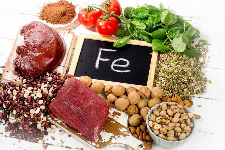 Продукты, богатые железом: таблица его содержания в мясной и молочной пище, овощах и фруктах